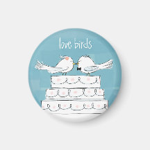 Love Birds Fridge Magnets