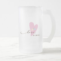 Love Birds & Heart Coffee Mug