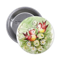 Love Birds Pinback Button