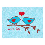 Love Birds Save the Date Invitation