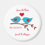 Love Birds Save the Date Magnet