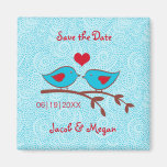 Love Birds Save the Date Magnet