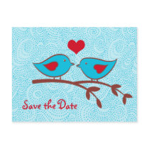 Love Birds Save the Date Postcard