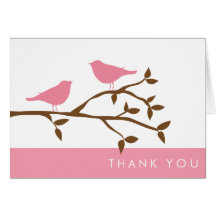 Love Birds Thank You Cards