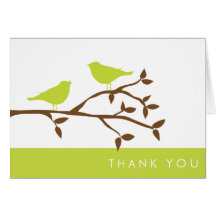 Love Birds Thank You Cards