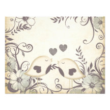 Love Birds Wedding (blank) Custom Invitations