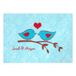 Love Birds Wedding Invitation Template
