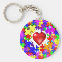 Love Breaks Thru Autism Key Chains