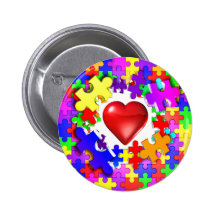 Love Breaks Thru Autism Pins
