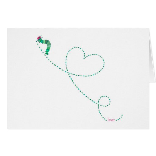 "Love Bug" Caterpillar Card