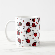 Love Bugs Red Ladybugs Mug