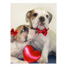 Love Bulldogs postcard