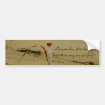 Love Candle_ Bumper Stickers