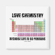 Love Chemistry Because Life Is So Periodic Refrigerator Magnet