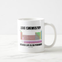 Love Chemistry Because Life Is So Periodic Coffee Mugs