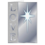 Love Christmas Card Silver cards