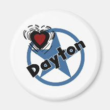 Love Dayton Refrigerator Magnets
