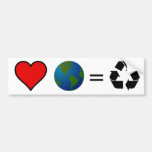 Love Earth? Recycle Bumper Sticker