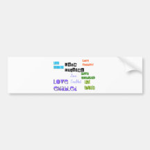 Love Enabled Tag Bumper Stickers