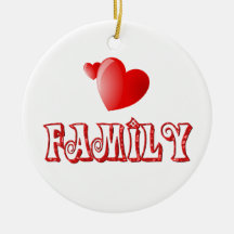 Love Family Christmas Tree Ornaments