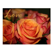 Love Flower Post Cards