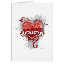 Love Football Greeting Card