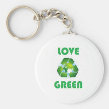 Love green keychains