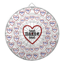 Love & Hate - Custom Dart Board