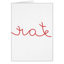 Love/Hate Mirror Optical Allusion Design Cards