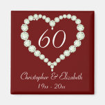 Love Heart Diamond Anniversary Magnet