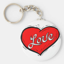 Love Heart Valentine Key Chain