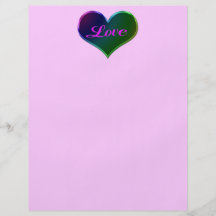 love heart Valentines Flyer Design
