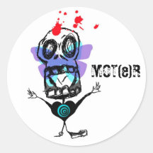 love-hurts, MOT(e)R Round Stickers