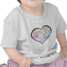 Love in all languages Heart Shirt