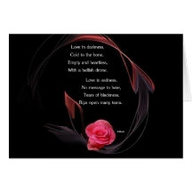 Love in Darkness Card