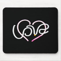 Love in Neon - Modern Romance mousepads