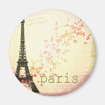 Love in Paris Refrigerator Magnet