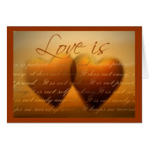 Love is ... elegant heart card
