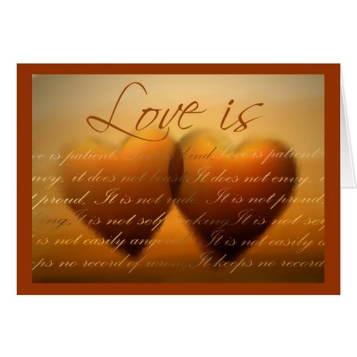 Love is ... elegant heart card