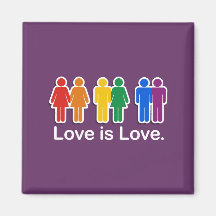 LOVE IS LOVE BASIC REFRIGERATOR MAGNET