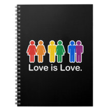 LOVE IS LOVE BASIC SPIRAL NOTEBOOKS