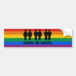 LOVE IS LOVE BUMPER STICKER