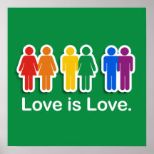 LOVE IS LOVE GREEN PRINT