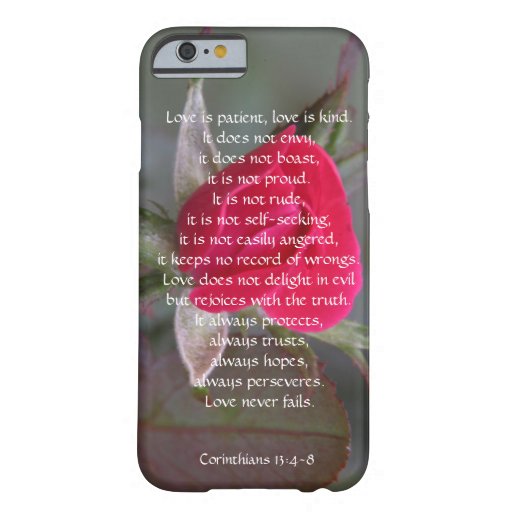 Love is Patient, corinthians, Red Rose Bud Barely There ...