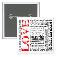 Love is... pinback button