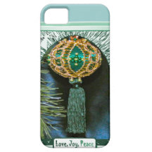 Love, joy Peace, Turquoise iPhone 5 Covers