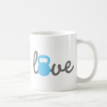 Love Kettlebell Blue Mug