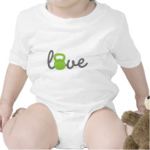 Love Kettlebell Green Bodysuits