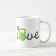 Love Kettlebell Green Mugs