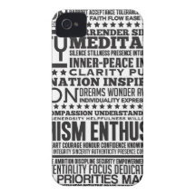'Love Life' Inspiring & Motivating Products (B&W) iPhone 4 Covers